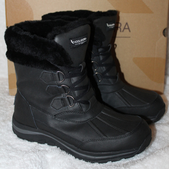 UGG KOOLABURRA LEATHER WINTER BOOTS‎ BLACK - Picture 8 of 8
